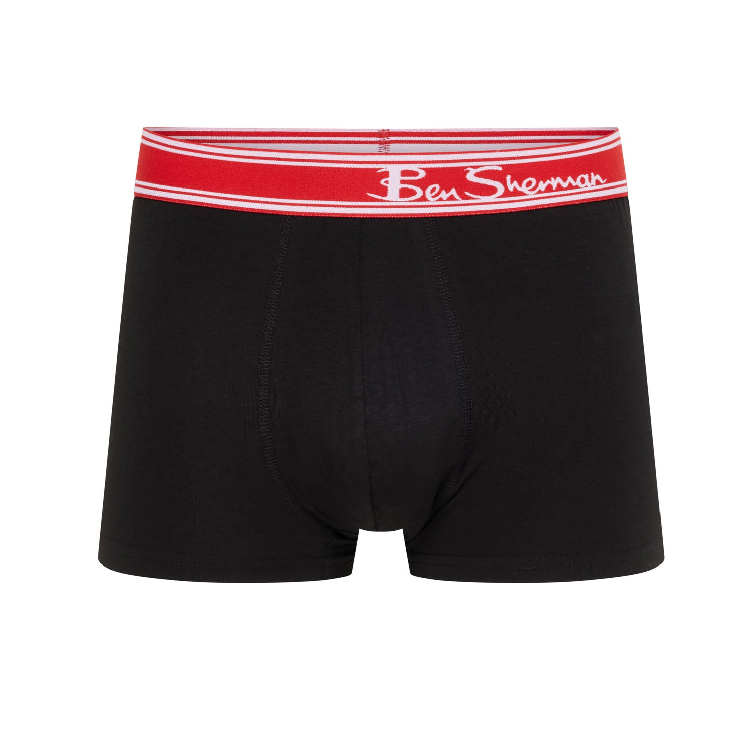 Ben Sherman Bruno 3 Pack Boxer Shorts – Men’s Stretch Cotton Trunks, Black