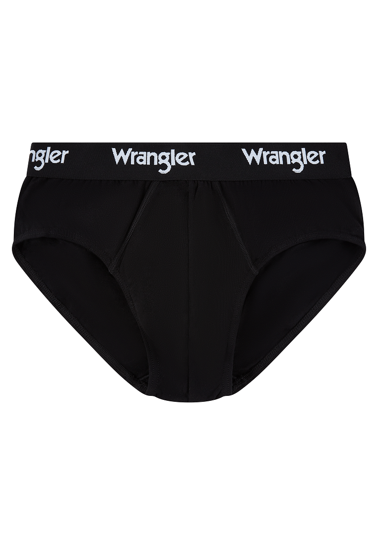 Wrangler Men’s Norrie Briefs Underwear – 3 Pack (Black, White, Grey)