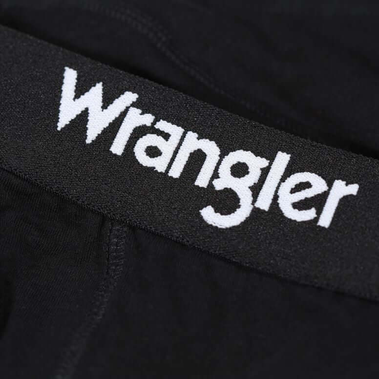 Wrangler Men’s Stretch Cotton 3 Pack Trunks | Black – Lightweight & Breathable Boxer