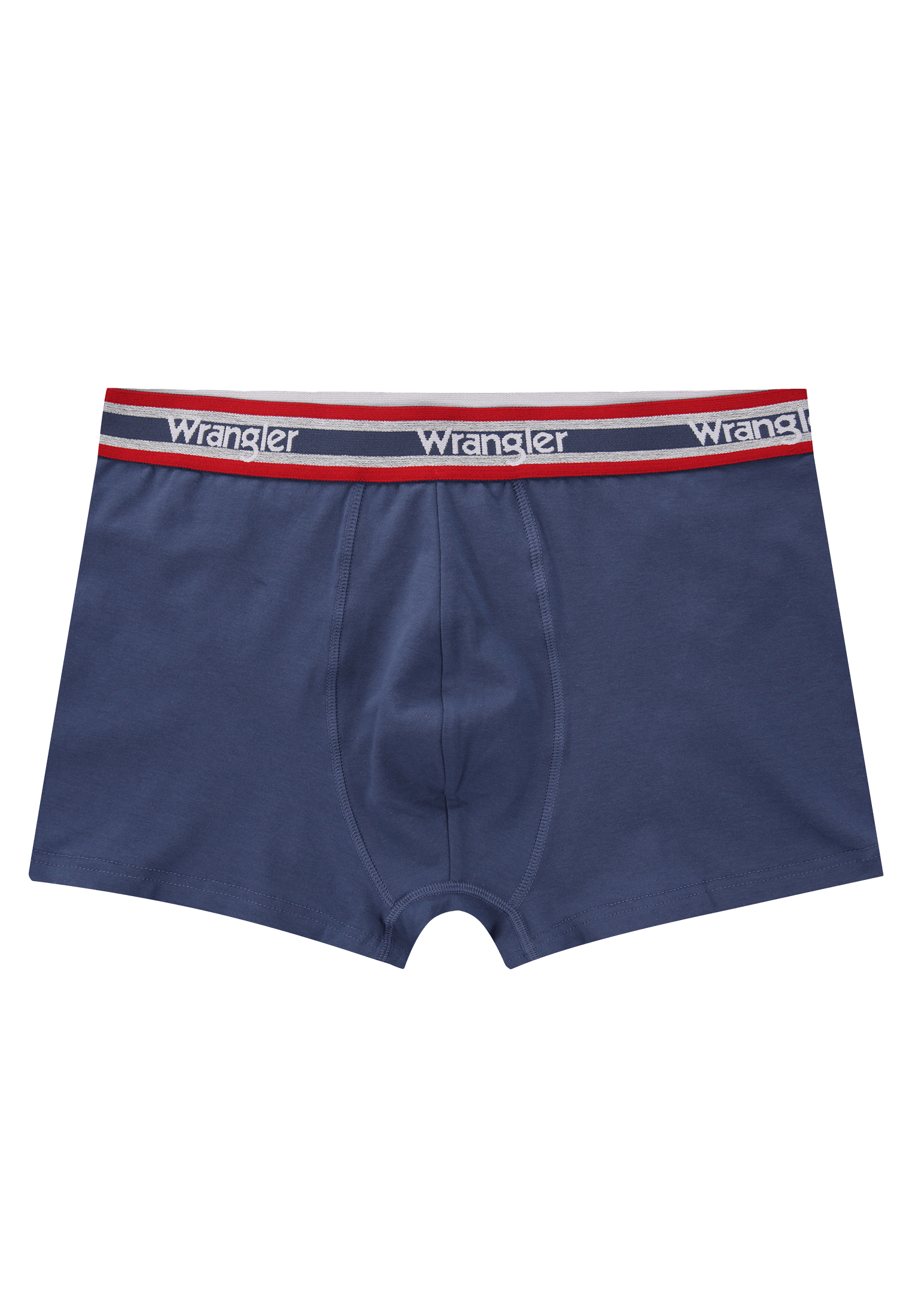 Wrangler 3 Pack Cotton Stretch Trunks - Grey Marl/Dark Denim/Dream Blue
