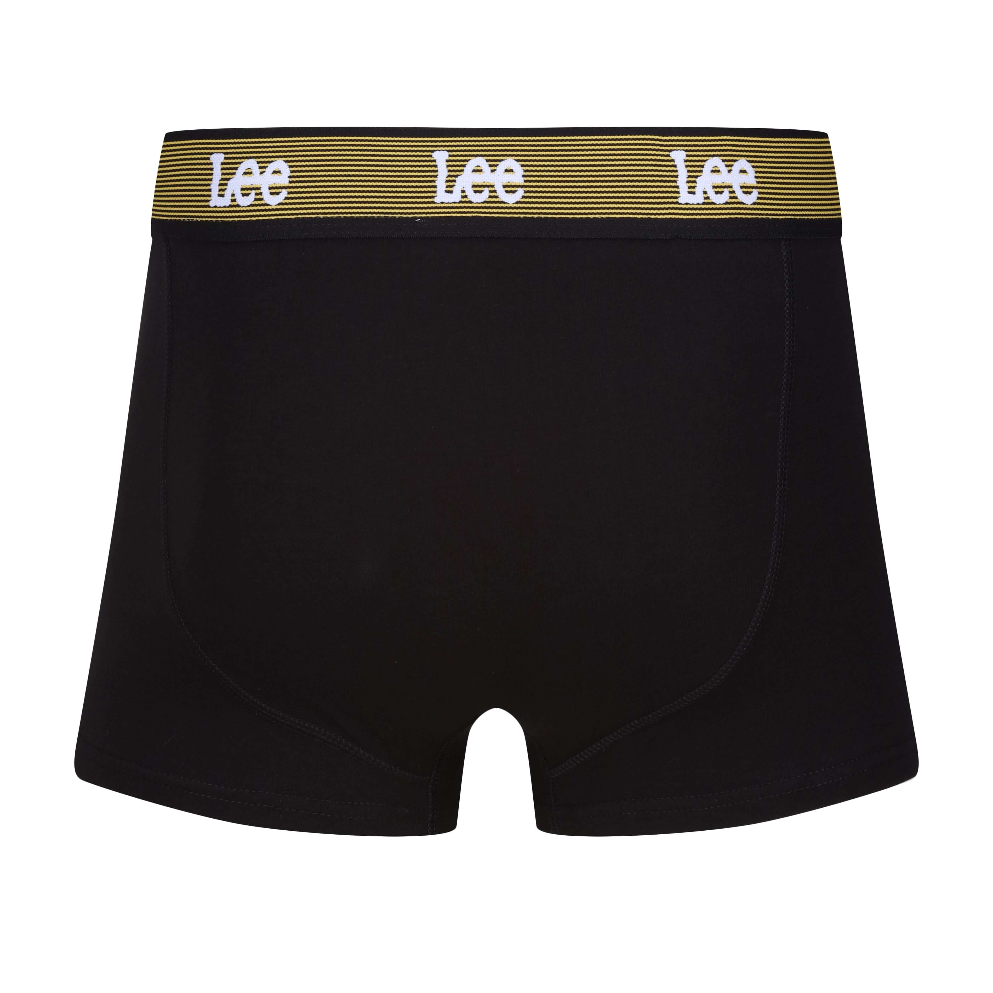 Lee 5 Pack Cotton Stretch Low Rise Trunks Black-Multi