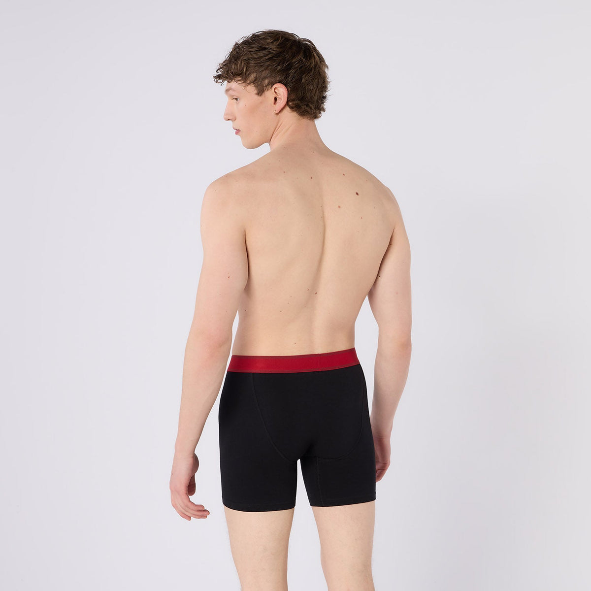 Timberland Cotton Stretch 3 Pack Boxer Briefs – Contrast Waistband - Black - image 1