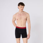 Timberland Cotton Stretch 3 Pack Boxer Briefs – Contrast Waistband - Black - image 3