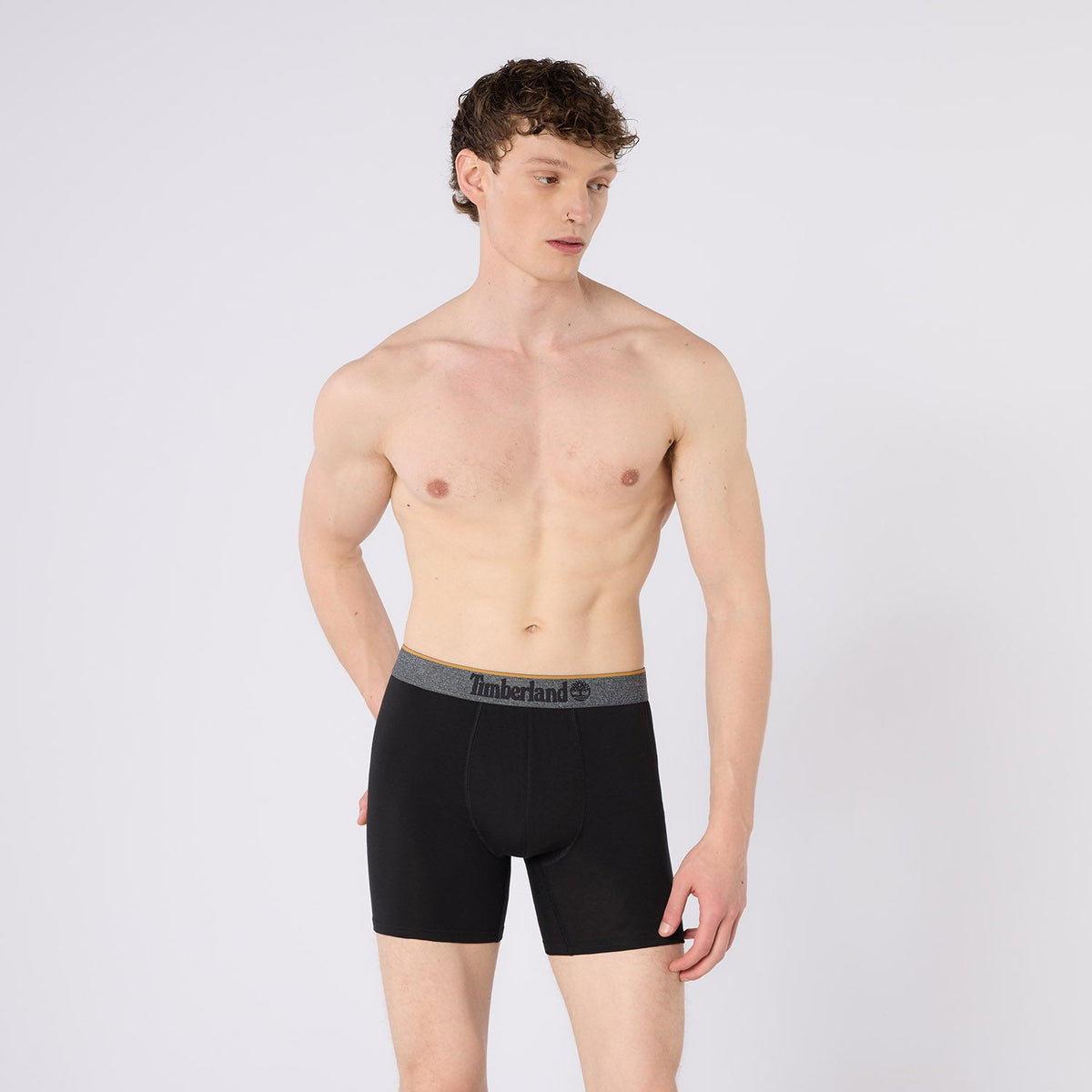 Timberland Cotton Stretch 3 Pack Boxer Briefs - Black - image 2