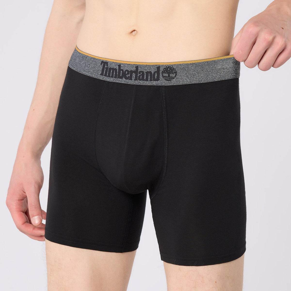 Timberland Cotton Stretch 3 Pack Boxer Briefs - Black - image 1