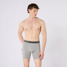 Timberland Cotton Stretch 3 Pack Boxer Briefs - Black / White / Grey Marl - image 2