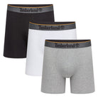 Timberland Cotton Stretch 3 Pack Boxer Briefs - Black / White / Grey Marl - image 1