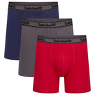 Timberland Cotton Stretch 3 Pack Boxer Briefs – Assorted Colours - Navy / Grey / Red - image 2