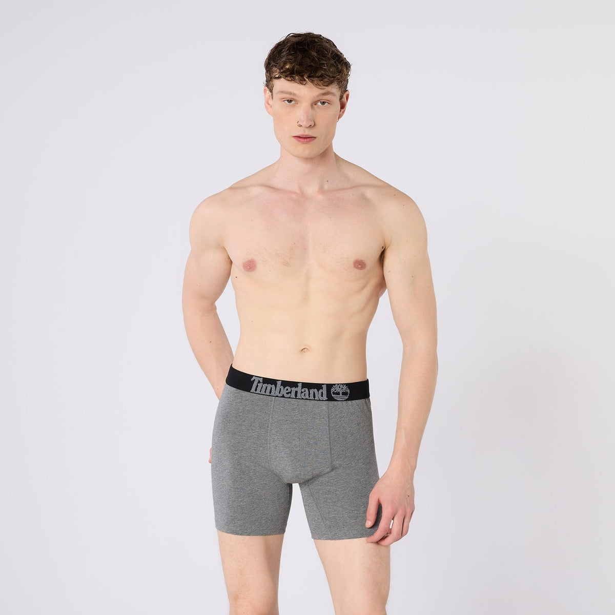 Timberland Cotton Stretch 3 Pack Boxer Briefs – Assorted Colours - Olive / Charcoal / Black - image 3