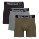 Timberland Cotton Stretch 3 Pack Boxer Briefs – Assorted Colours - Olive / Charcoal / Black - image 4