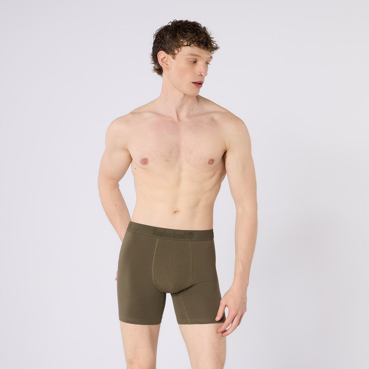 Timberland Cotton Stretch 3 Pack Boxer Briefs – Assorted Colours - Blue / Olive / Navy - image 3