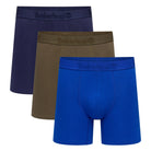 Timberland Cotton Stretch 3 Pack Boxer Briefs – Assorted Colours - Blue / Olive / Navy - image 4