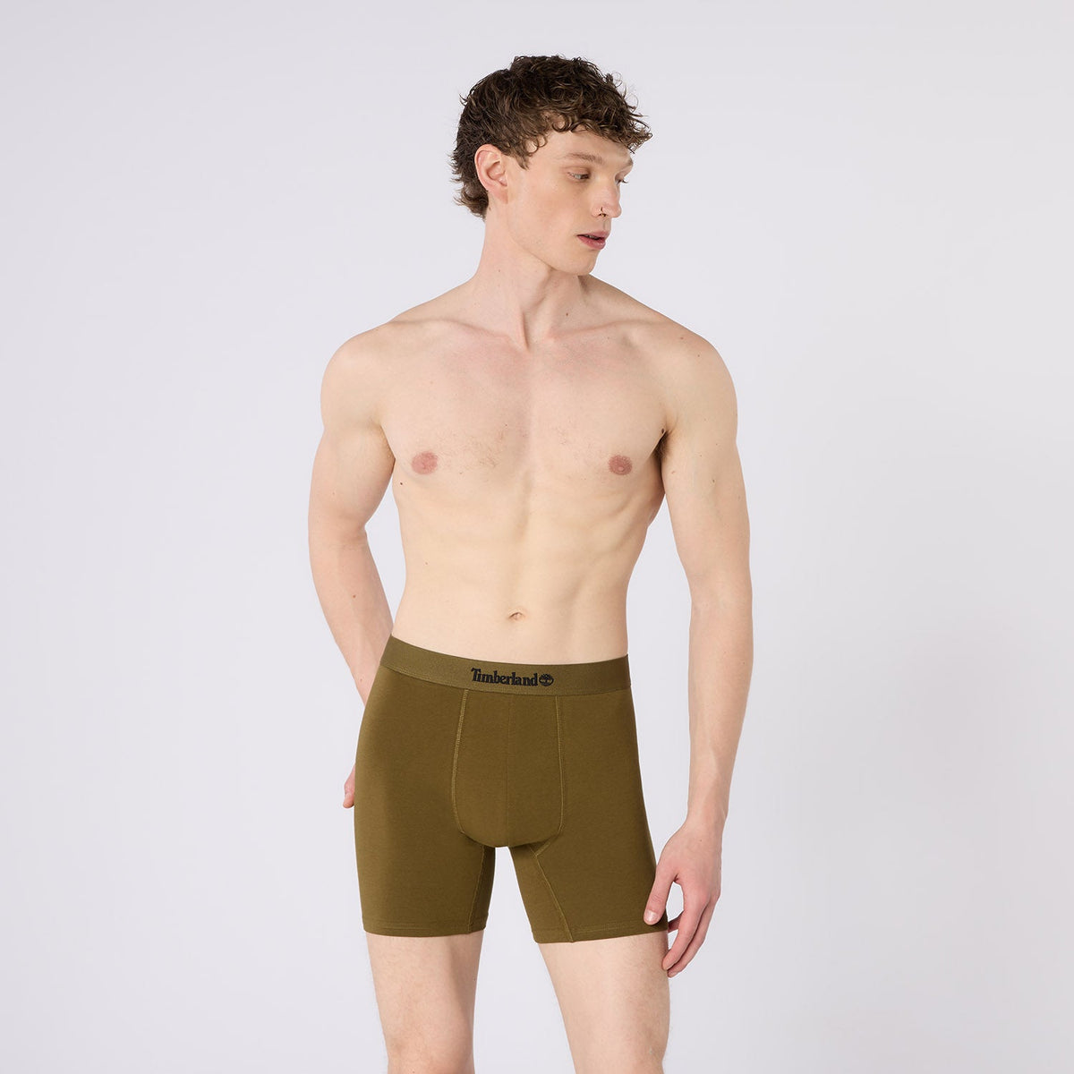 Timberland Cotton Stretch 3 Pack Boxer Briefs – Assorted Colours - Black / Olive / Print - image 6