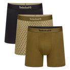 Timberland Cotton Stretch 3 Pack Boxer Briefs – Assorted Colours - Black / Olive / Print - image 3