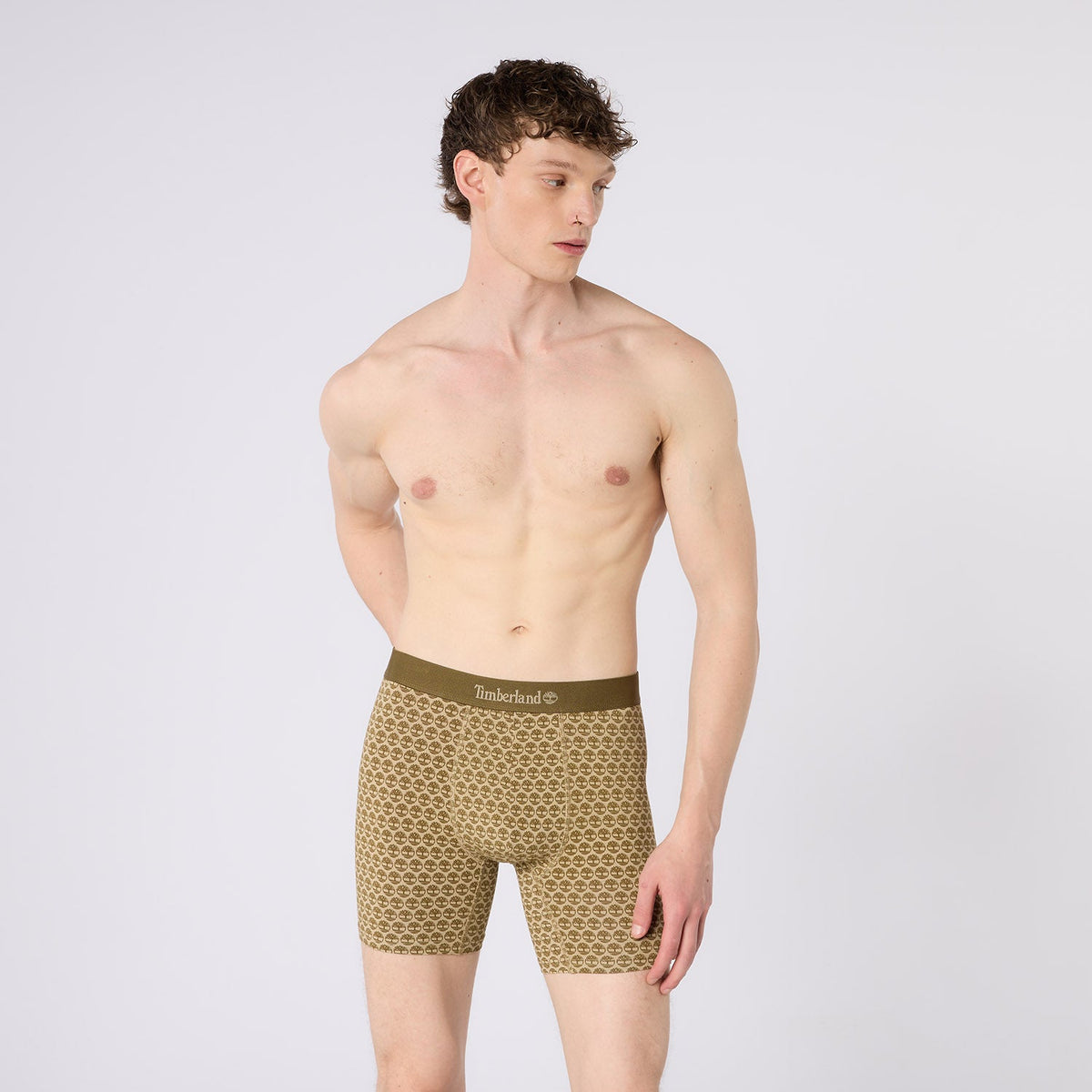 Timberland Cotton Stretch 3 Pack Boxer Briefs – Assorted Colours - Black / Olive / Print - image 5