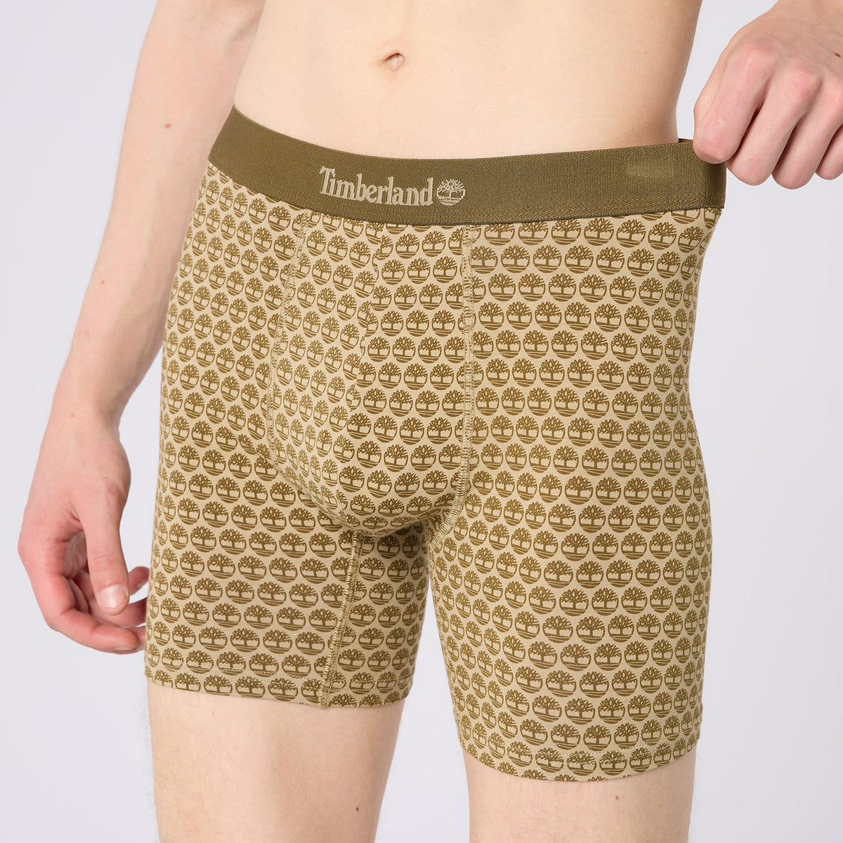Timberland Cotton Stretch 3 Pack Boxer Briefs – Assorted Colours - Black / Olive / Print - image 2