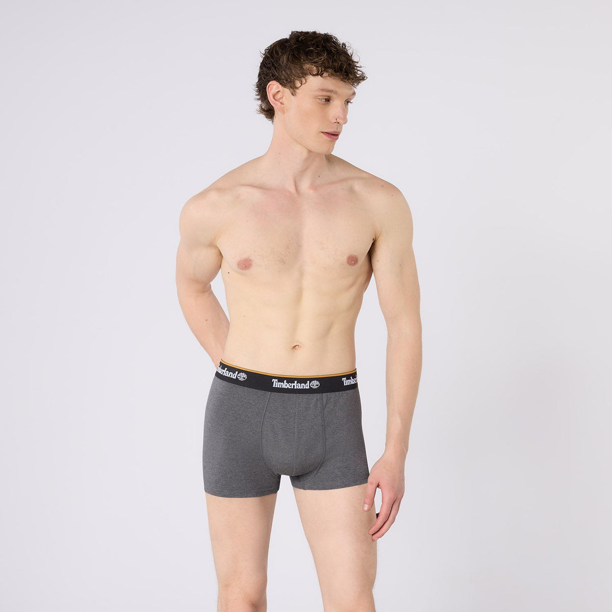 Timberland Cotton Stretch 5 Pack Trunks - Black / White / Grey / Navy / Charcoal - image 5