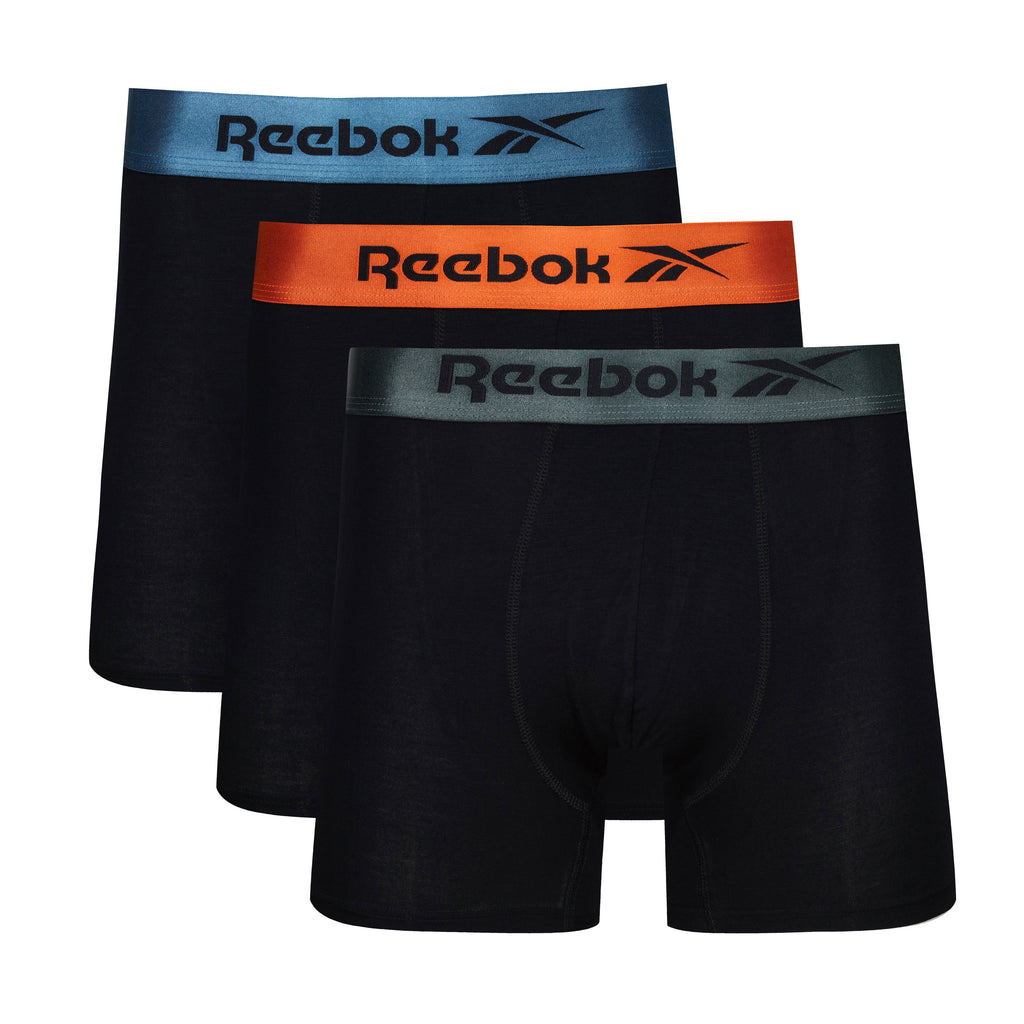 Reebok Men's Active Underwear - Performance Boxer Briefs (4 Pack),  Black/Blue/Black/Blue, Large price in Saudi Arabia,  Saudi Arabia