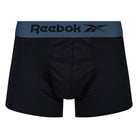 Reebok Mens Performance 3 Pack Rees Short Sport Trunks - Black