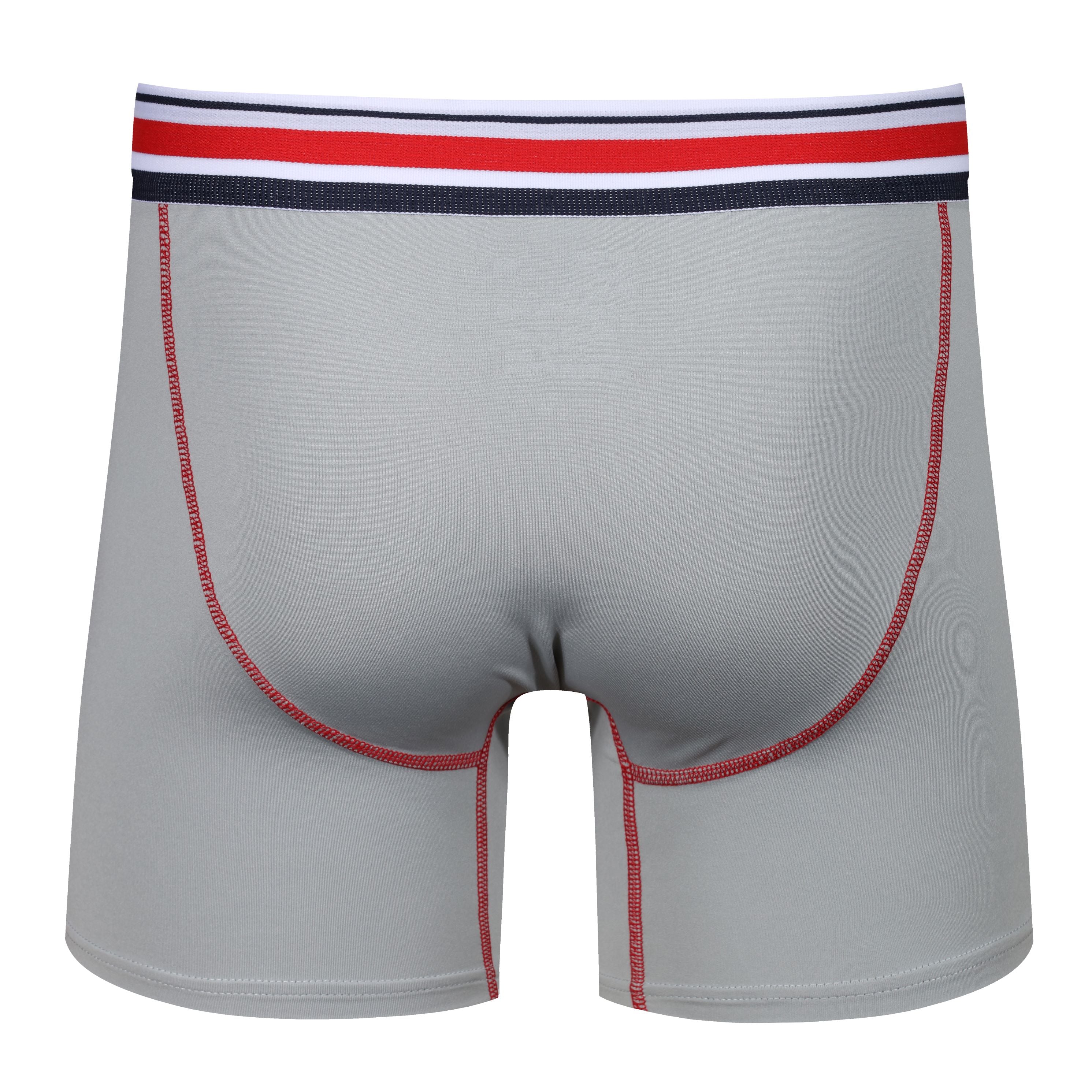 Reebok Mens Performance 3 Pack Brogan Medium Sports Trunks - Navy/White/Grey