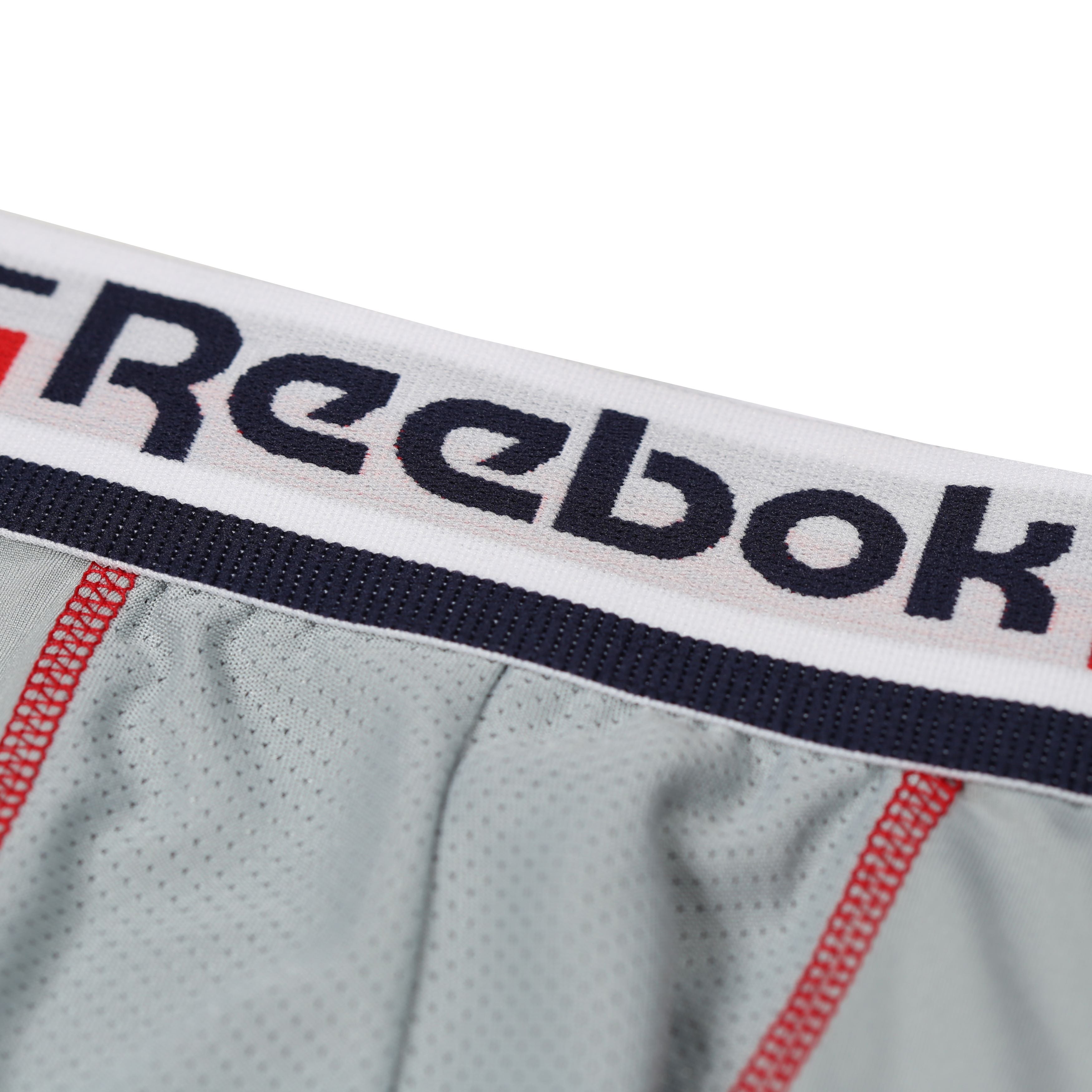Reebok Mens Performance 3 Pack Brogan Medium Sports Trunks - Navy/White/Grey