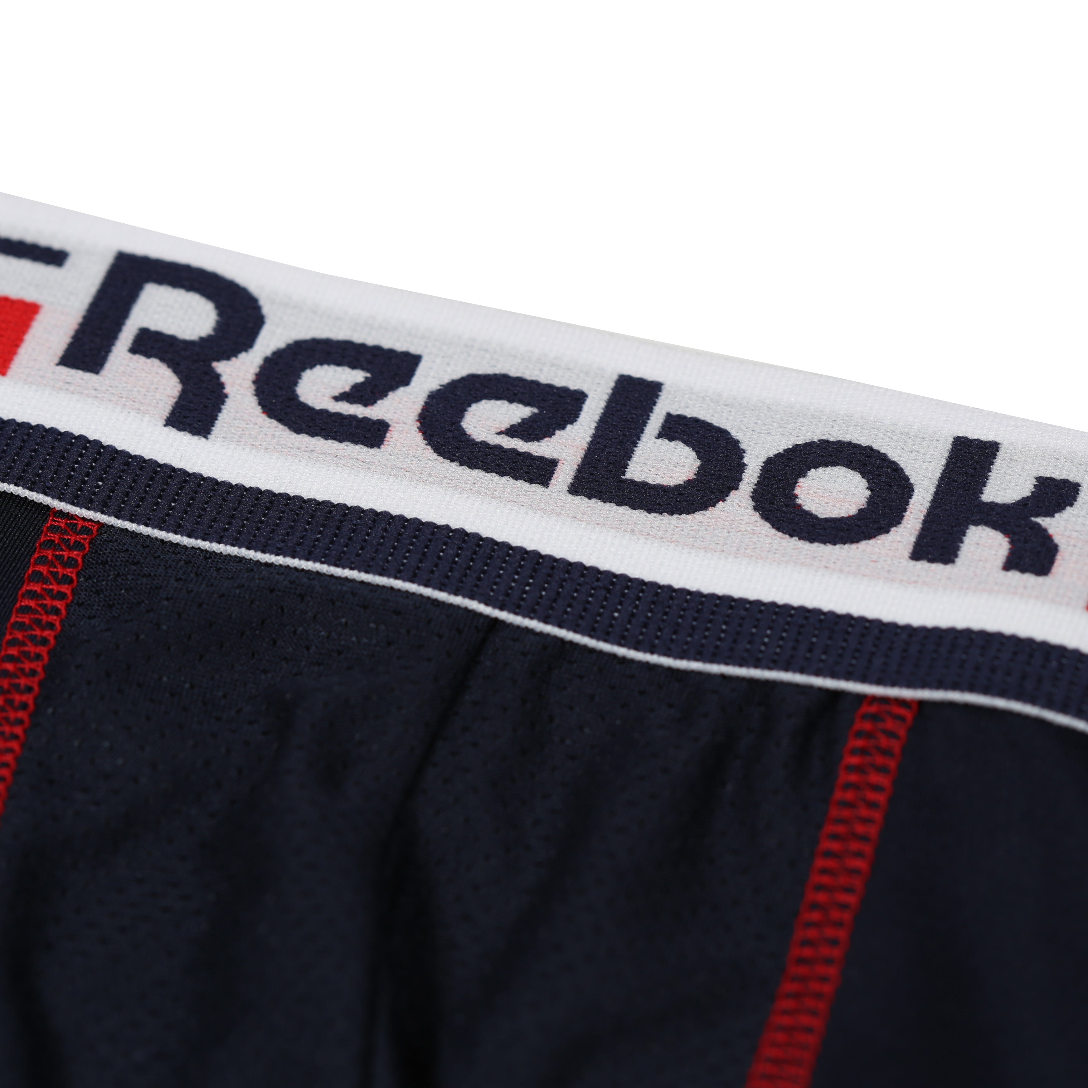 Reebok Mens Performance 3 Pack Brogan Medium Sports Trunks - Navy/White/Grey