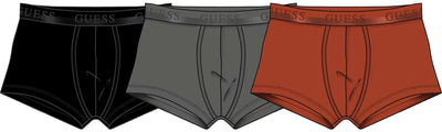 GUESS Men's Joe Boxer 3-Pack Trunks – Cotton Stretch
