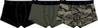 GUESS Men's Joe Boxer Printed Trunks 3-Pack – Black / Camo Multi – image 3