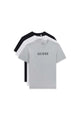 GUESS Men's 3-Pack Crew Neck Logo T-Shirts – Grey / White / Black – image 3