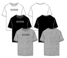 GUESS Men's 3-Pack Crew Neck Logo T-Shirts – Grey / White / Black – image 5