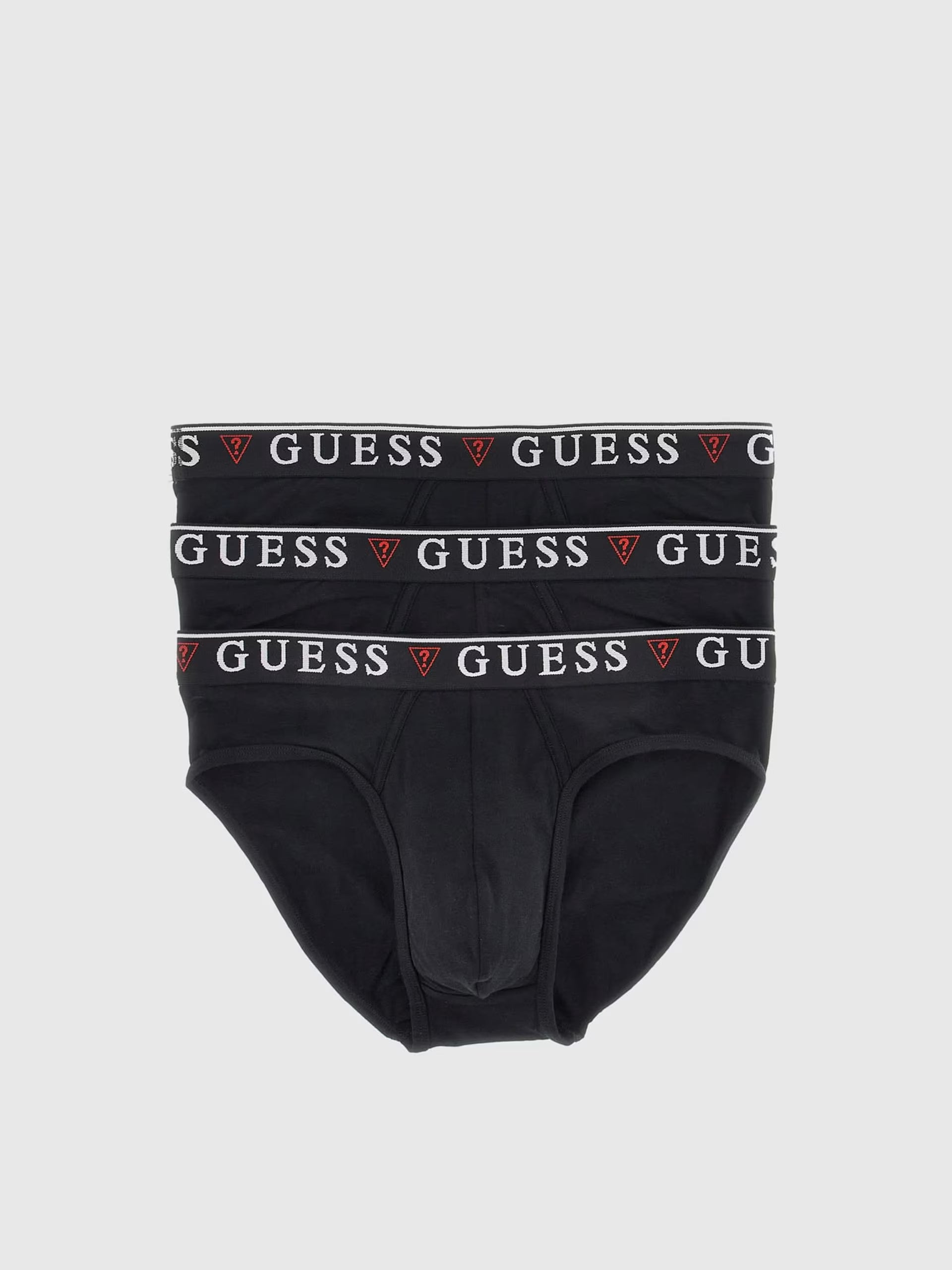 Guess 3 Pack Men's Briefs Stretch Cotton - Black