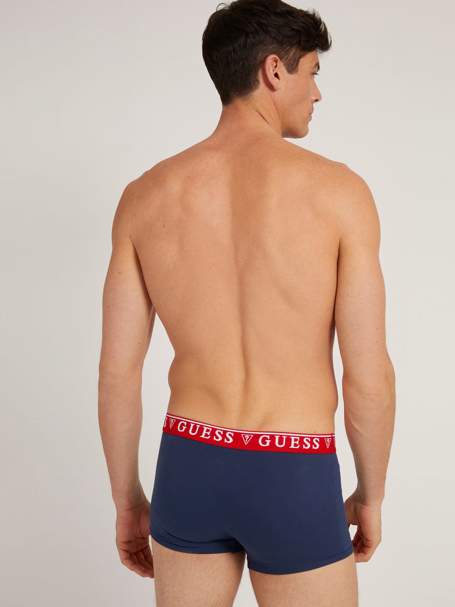 Guess 3 Pack Boxers – Stretch Cotton Black, Grey, Navy (Organic Cotton)