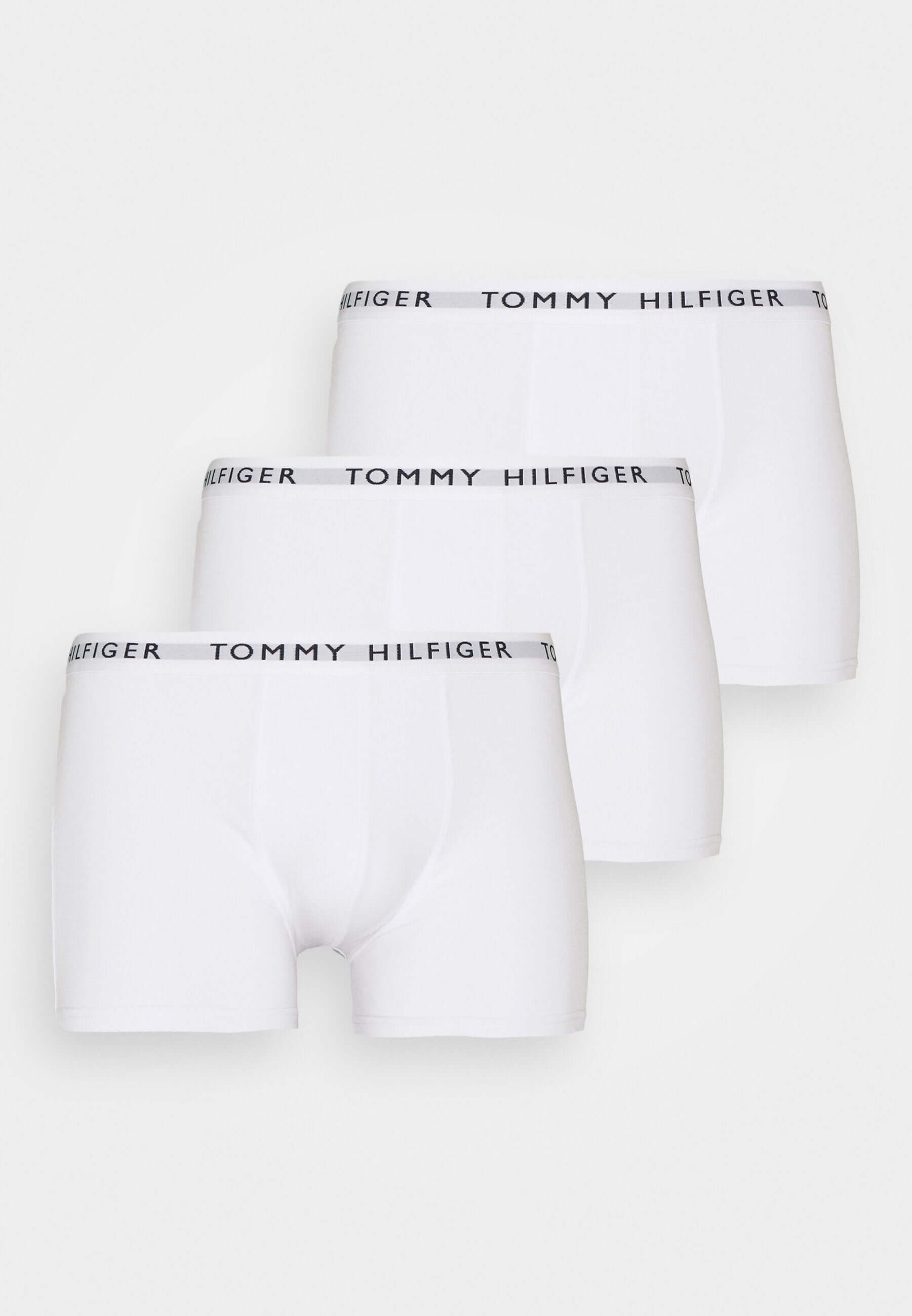 Tommy Hilfiger 3- Pack Essential Logo Waistband Trunks - White