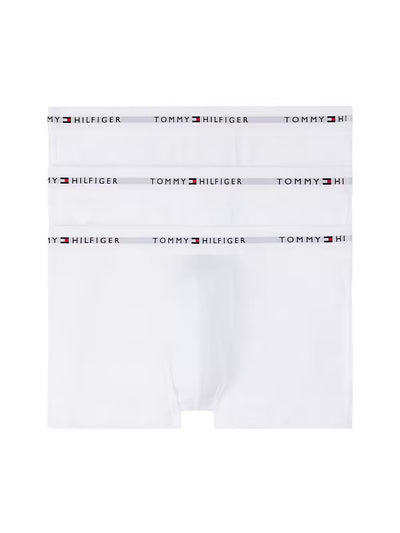 Tommy Hilfiger 3-Pack Logo Waistband Trunks – Cotton Stretch