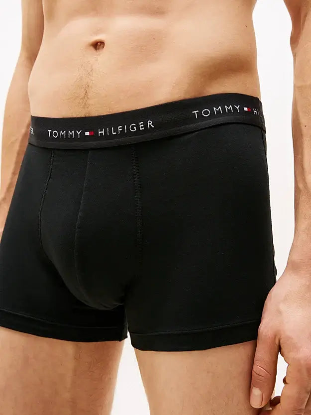 Tommy Hilfiger 3-Pack Signature Repeat Logo Trunks - Black, Multi