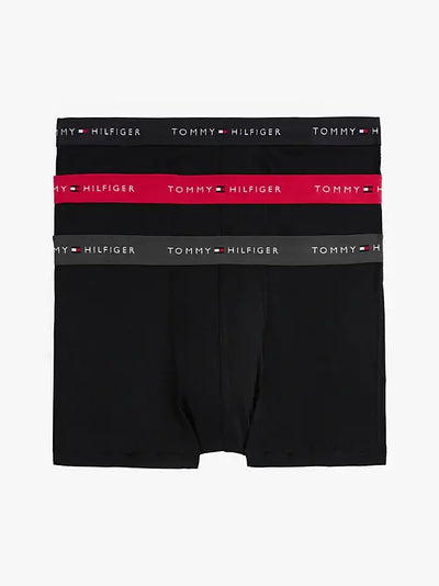 Tommy Hilfiger 3-Pack Signature Repeat Logo Trunks - Black, Multi