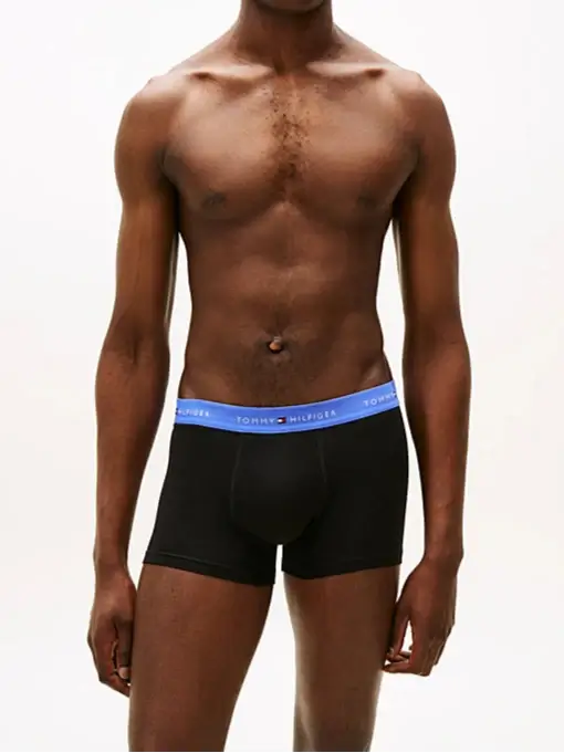 Tommy Hilfiger 7-Pack Signature Logo Waistband Trunks - Black Multi