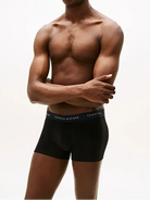 Tommy Hilfiger 7-Pack Signature Logo Waistband Trunks - Black Multi