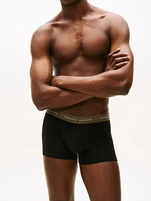 Tommy Hilfiger 7-Pack Signature Logo Waistband Trunks - Black Multi