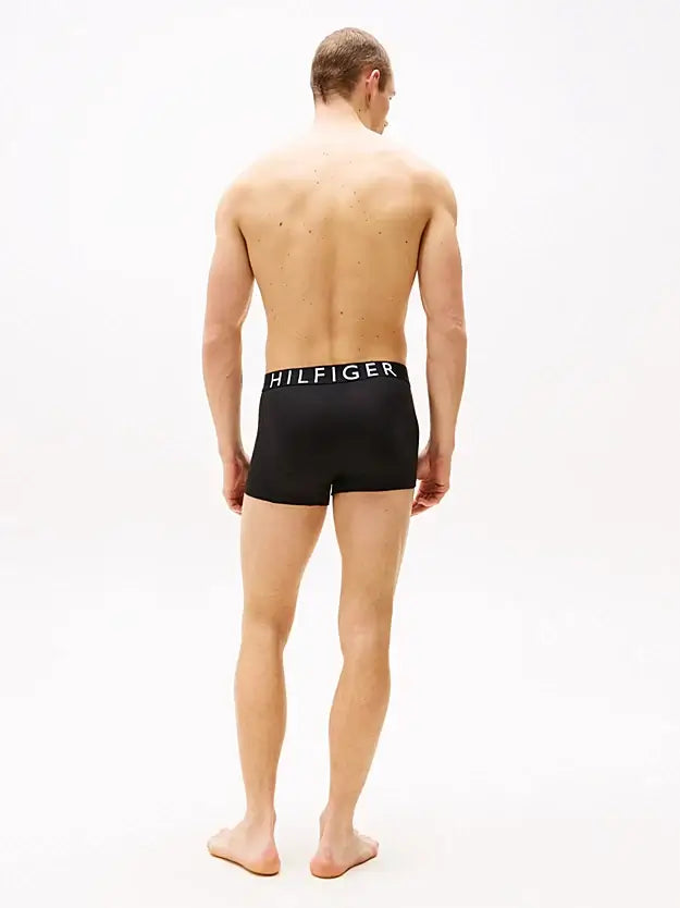 Tommy Hilfiger 3-Pack Logo Waistband Trunks - Black