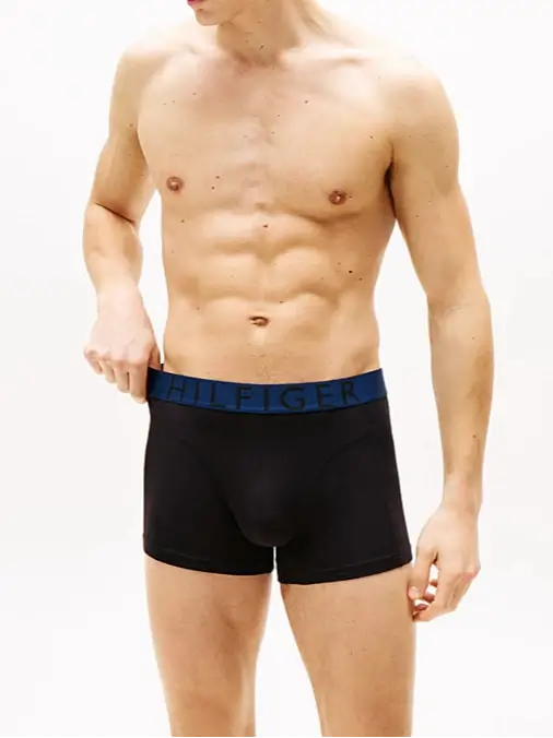 Tommy Hilfiger 3-Pack Logo Waistband Trunks - Black, Red/White/Blue W/B