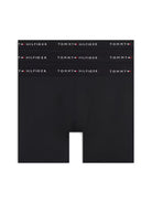 Tommy Hilfiger men’s 3-pack black microfibre long boxer briefs