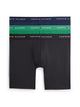 Tommy Hilfiger men’s 3-pack microfibre long boxer briefs in navy black and green