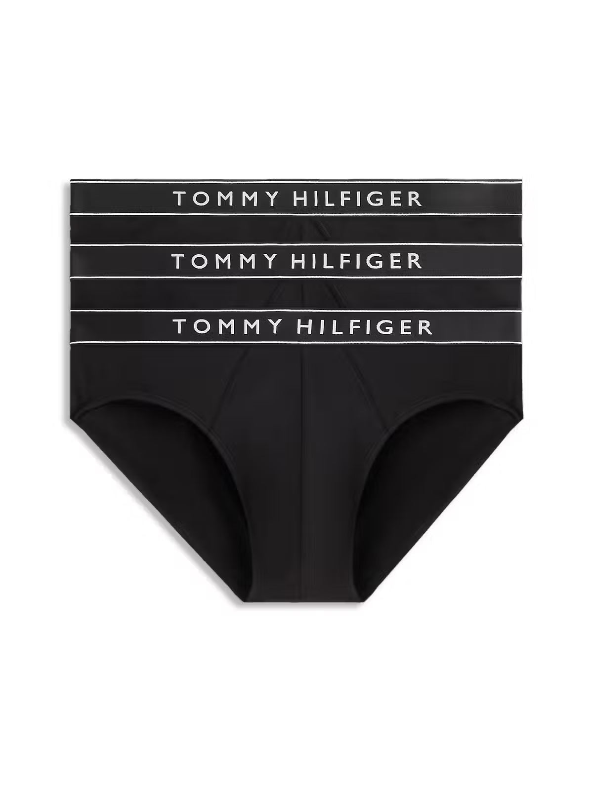 Tommy Hilfiger 3 Pack Cotton Stretch Men's Briefs in Black