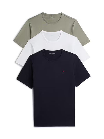 Tommy Hilfiger 3 Pack Cotton Crew Neck T-Shirts