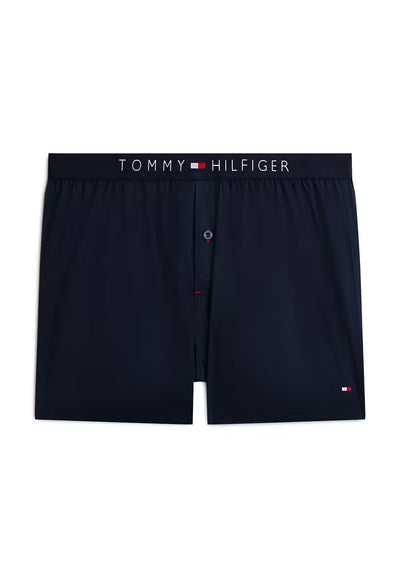 Tommy Hilfiger Woven Boxer, 100% Cotton Poplin - Navy Blazer