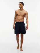 Tommy Hilfiger long drawstring swim shorts navy blue lifestyle