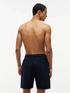 Tommy Hilfiger long drawstring swim shorts navy blue back