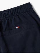 Tommy Hilfiger long drawstring swim shorts navy blue model