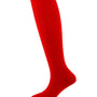Viyella Mens Knee High Wool Ribbed Sock With Hand Linked Toe - Red